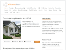 Tablet Screenshot of caffeinated-press.com